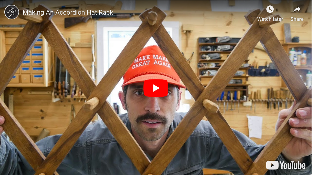 Accordion Hat Rack Andy Rawls Fine Texas Woodcraft